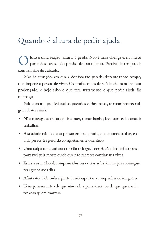 Página do guia: quando é altura de pedir ajuda